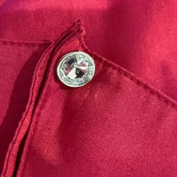 Teri Jon by Rickie Freeman-Taffeta Shirt Dress 12 - Picture 2 of 5